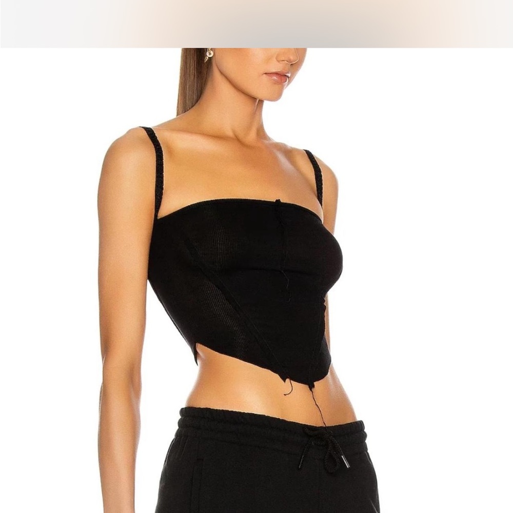 Sami Miro Vintage Ribbed Square Neck Tank